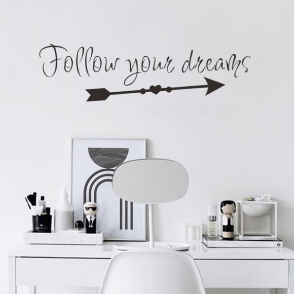 Vinyl Wall Decal FOLLOW YOUR DREAMS - Picture 4 of 6